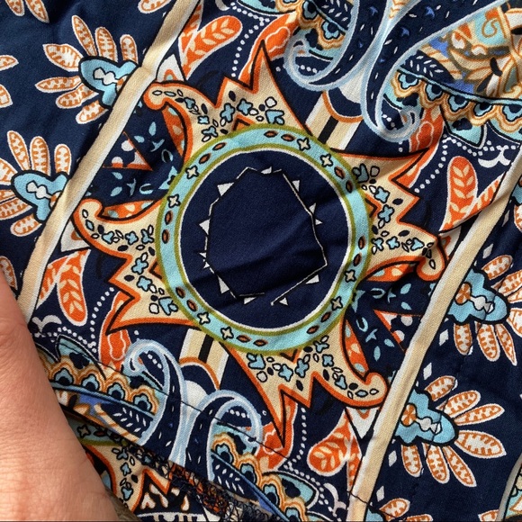 🔹 BOHO BLUE MULTI ABSTRACT PRINT LOOSE FIT BLOUSE! - Picture 8 of 8